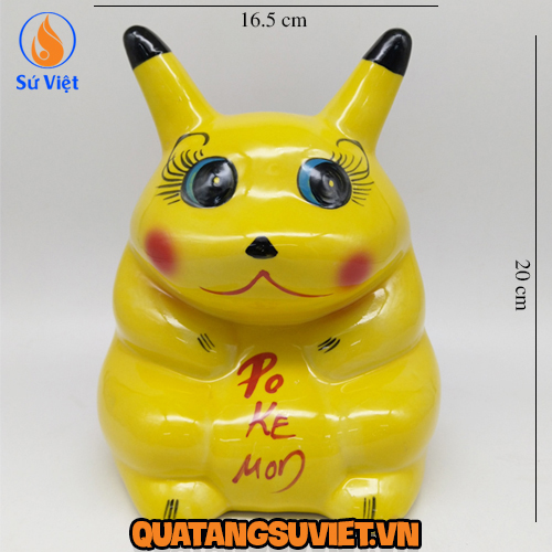 Pikachu tiết kiệm đẹp Bát Tràng 03